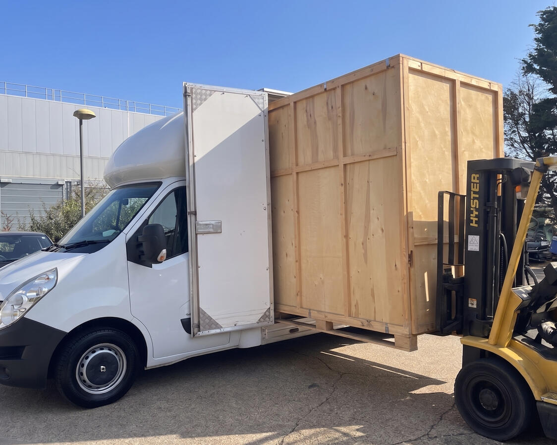 Container delivered to our warehouse in East London Container delivered to our warehouse in East London
